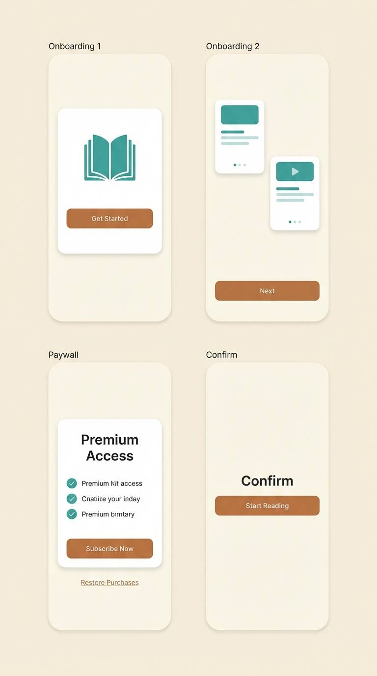 reading app onboarding