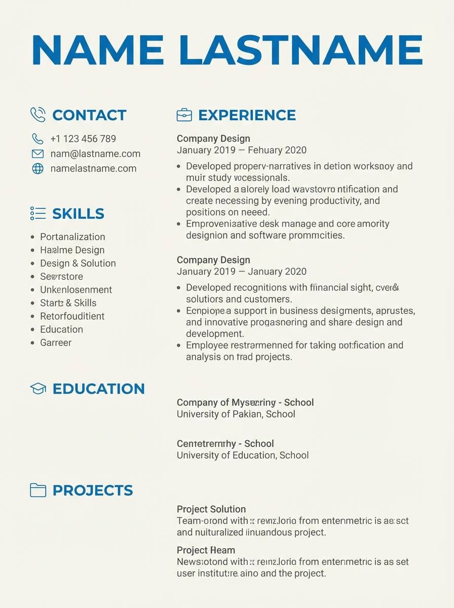 resume template