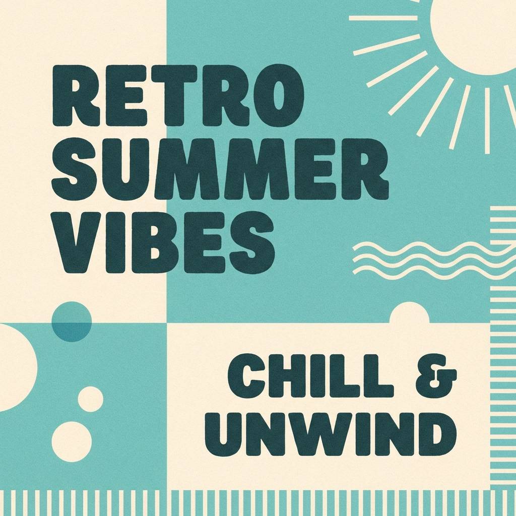 retro summer social template