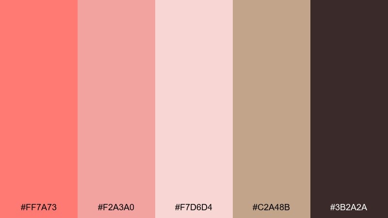romantic candlelight color palette with hex codes