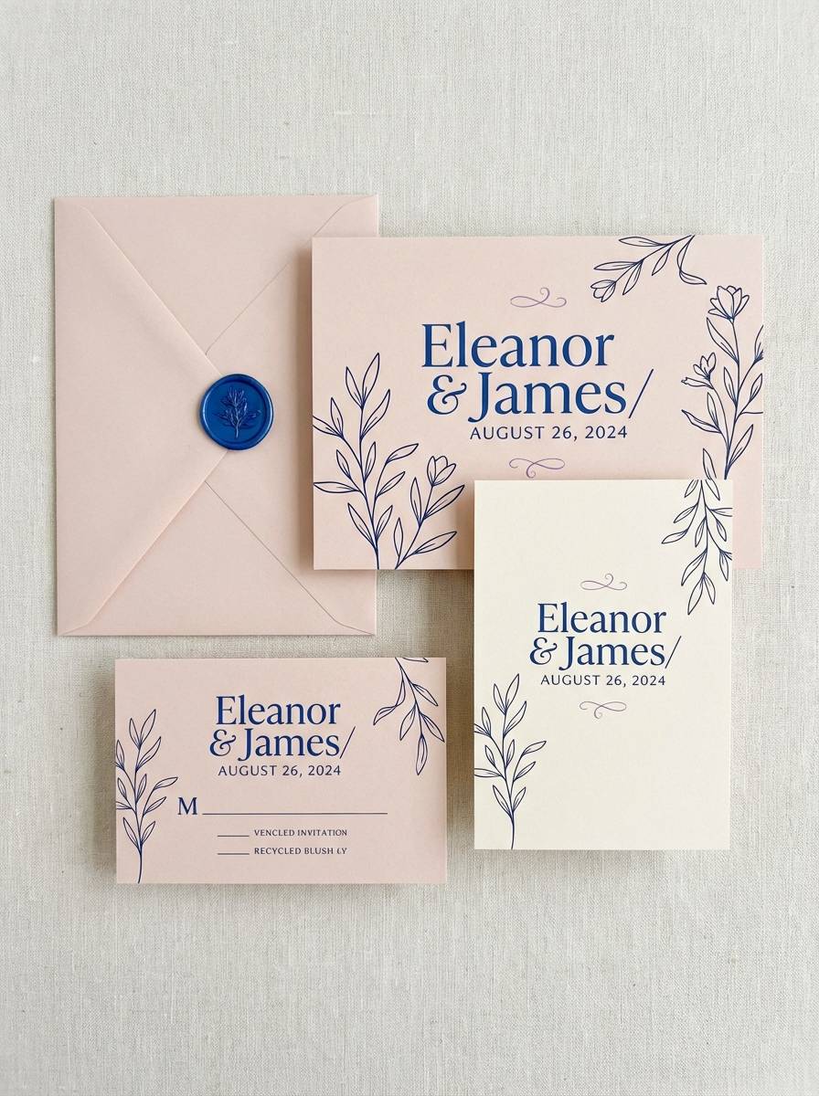 romantic invitation suite