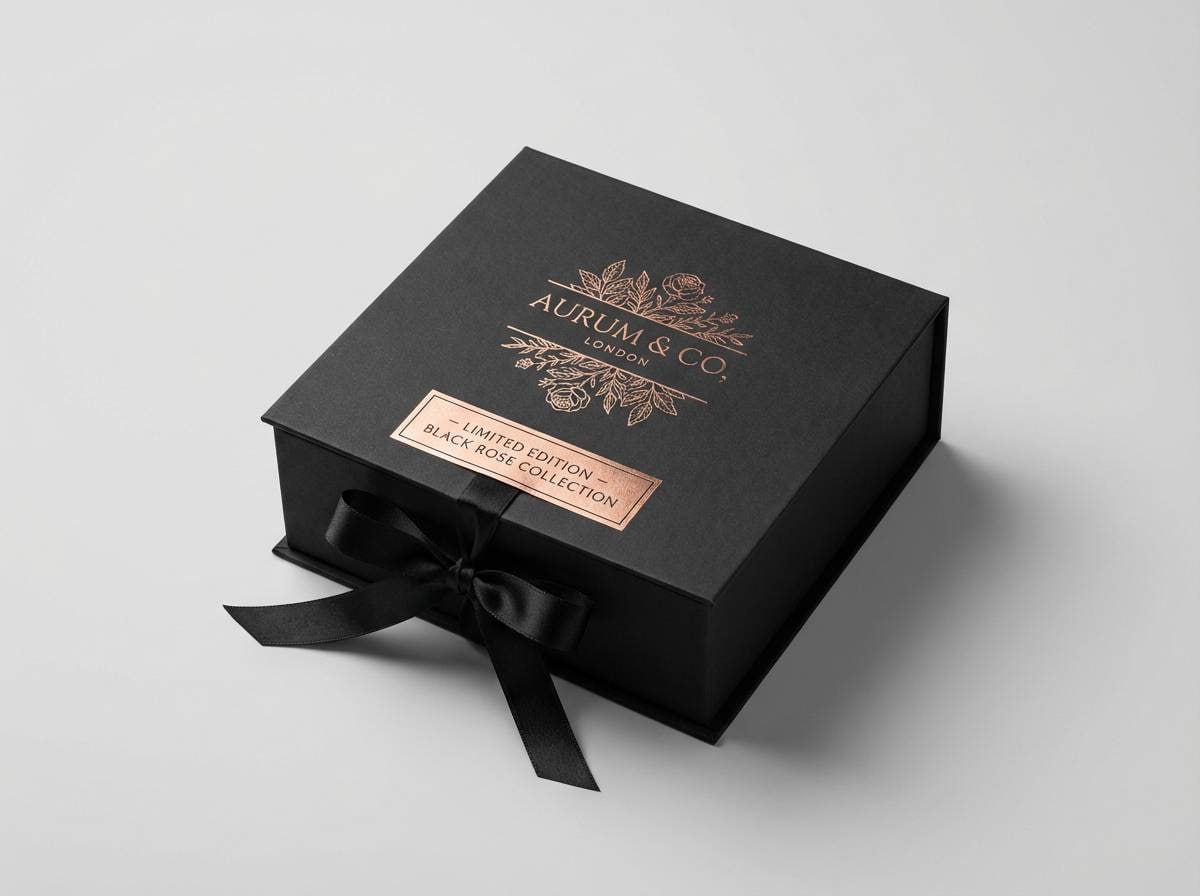 gift box with foil stamp