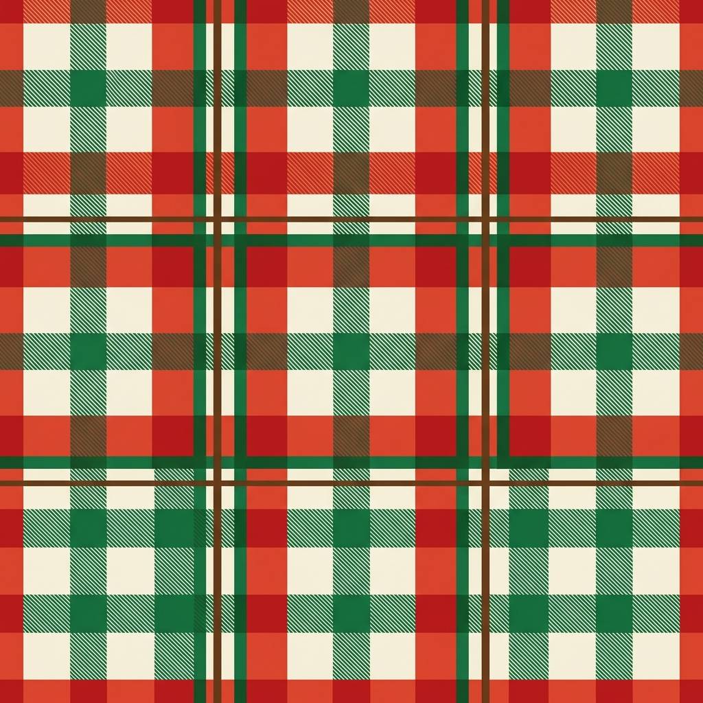 rustic plaid wrapping pattern