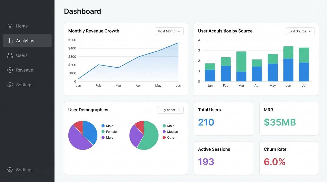 saas dashboard ui