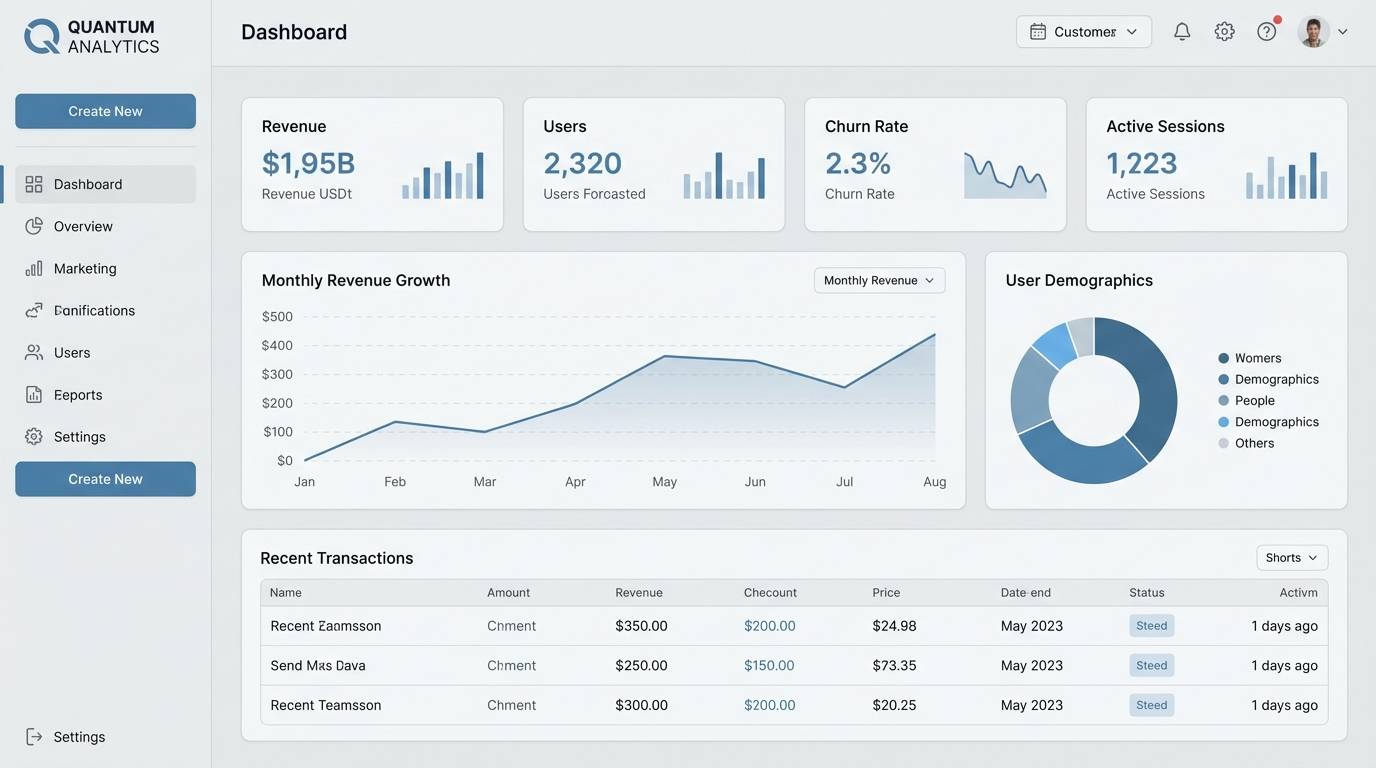 saas dashboard ui
