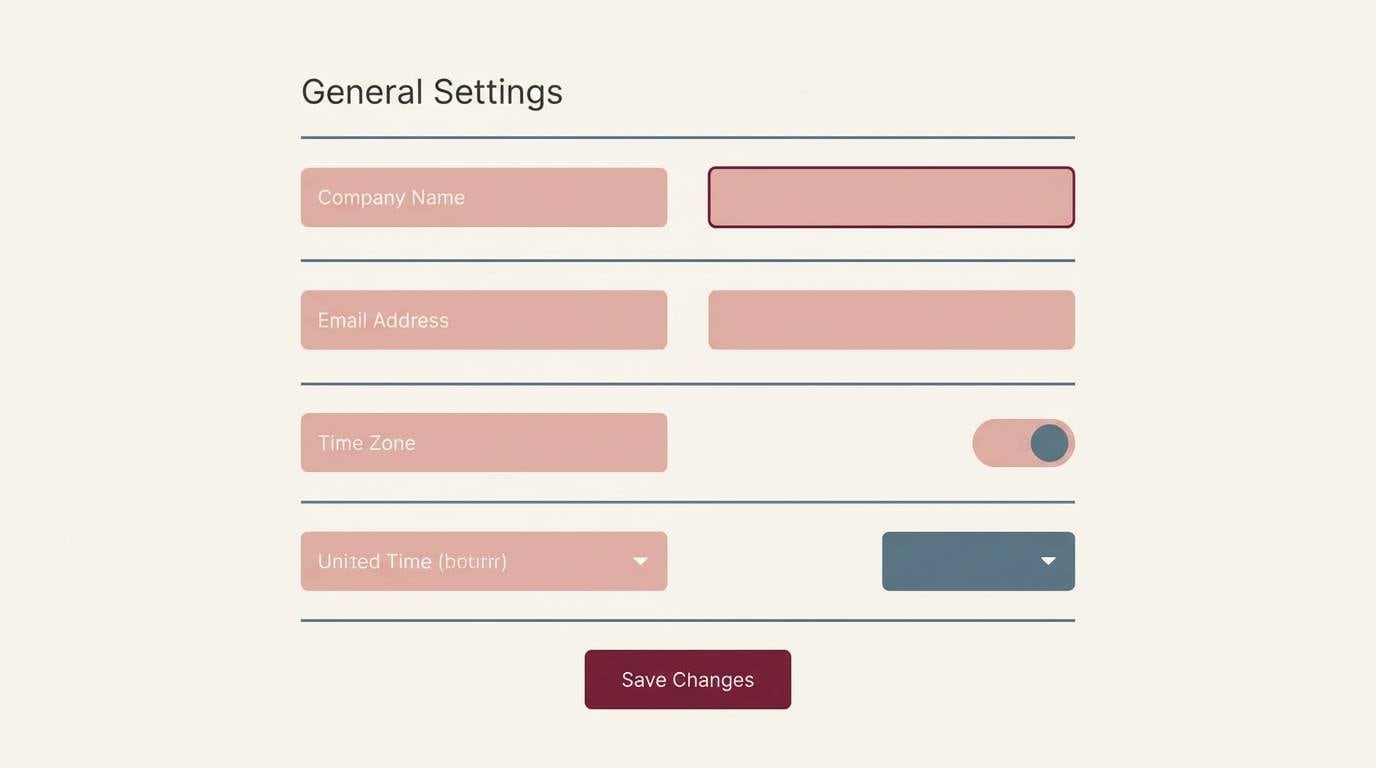 saas settings ui