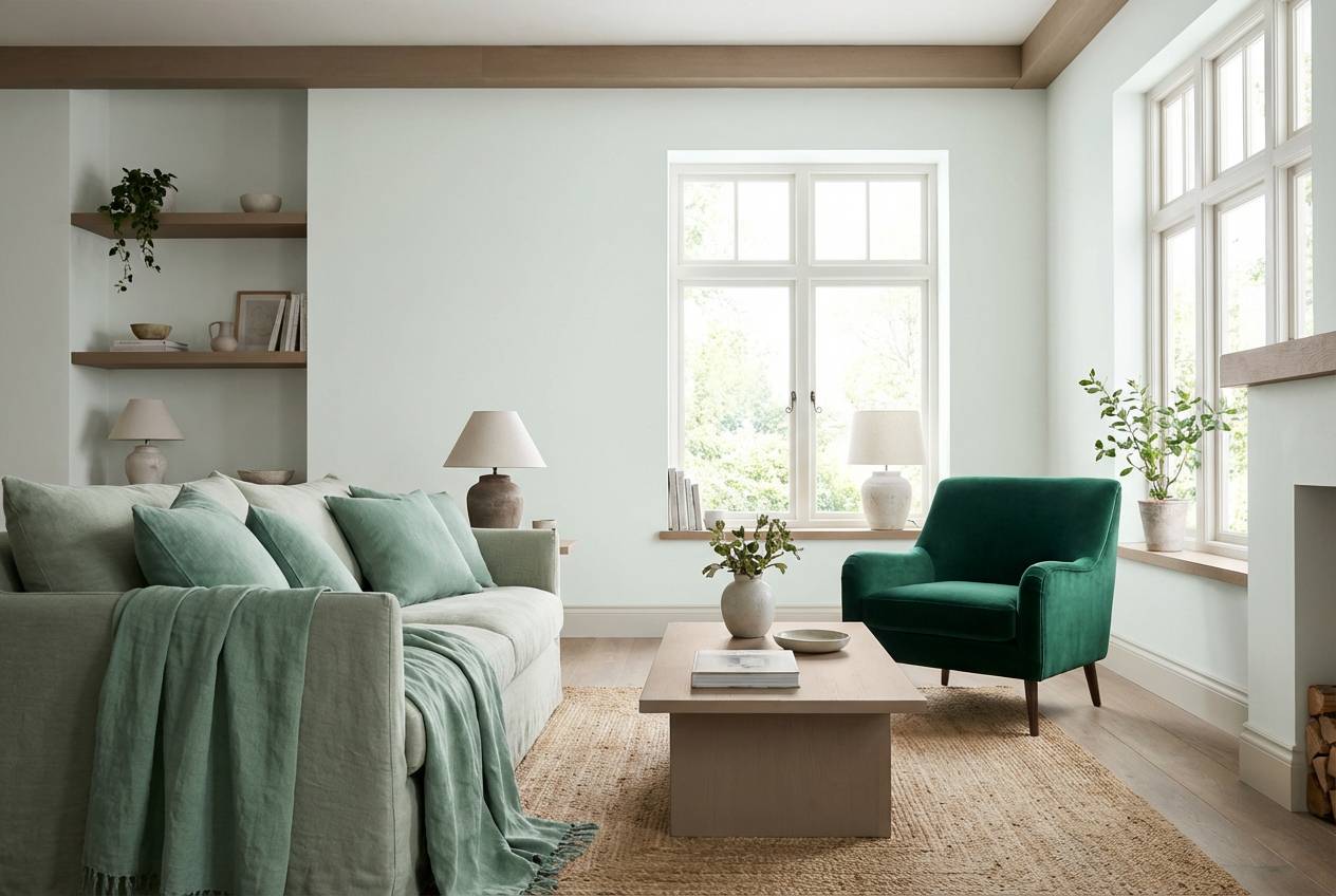 sage emerald living room