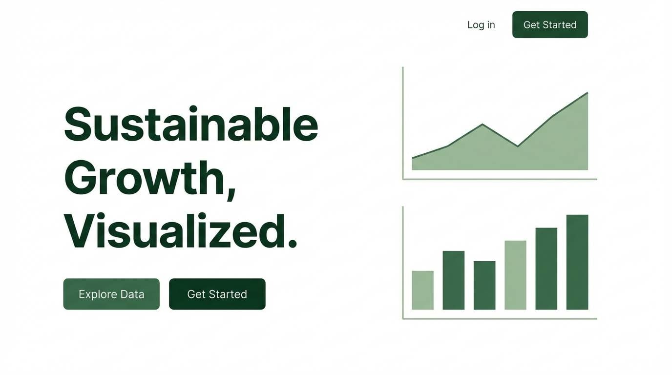 sage minimal landing hero