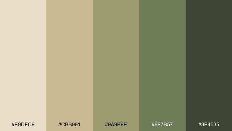 sagebrush trail color palette with hex codes