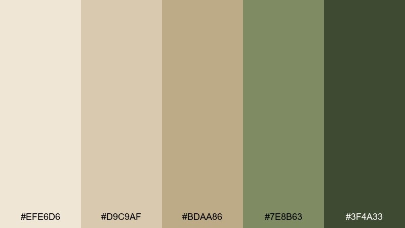 sandstone sage color palette with hex codes
