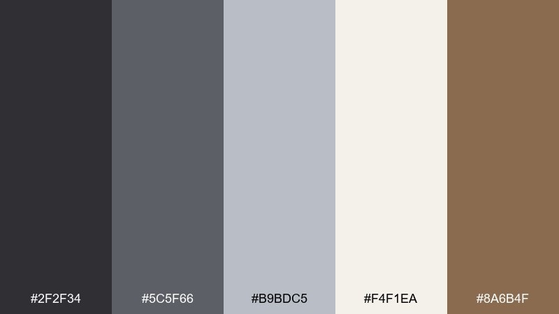 silver buckle color palette with hex codes