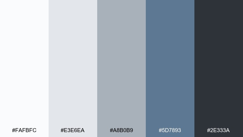 slate linen color palette with hex codes