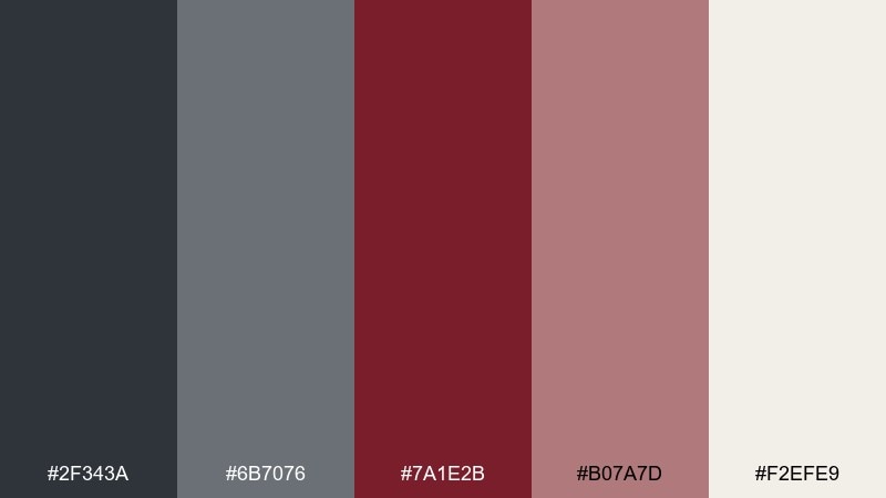 slate vineyard color palette with hex codes