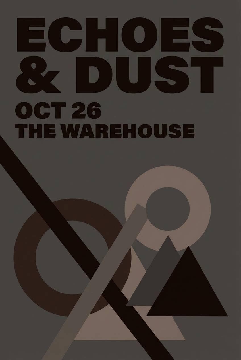 moody music poster design