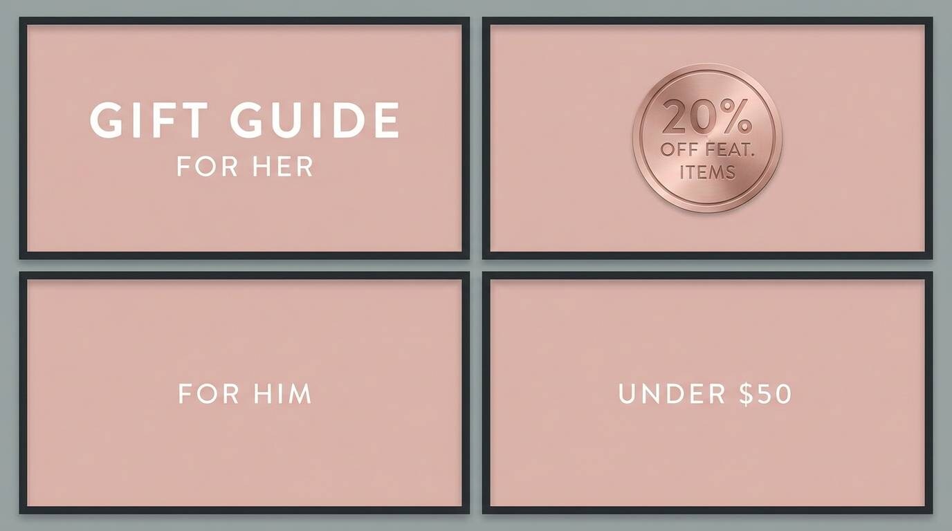 gift guide banner design