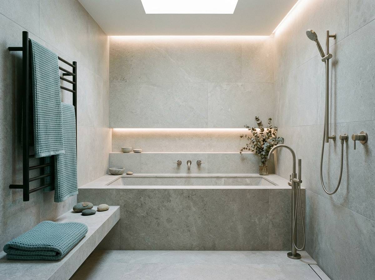 spa bathroom color idea