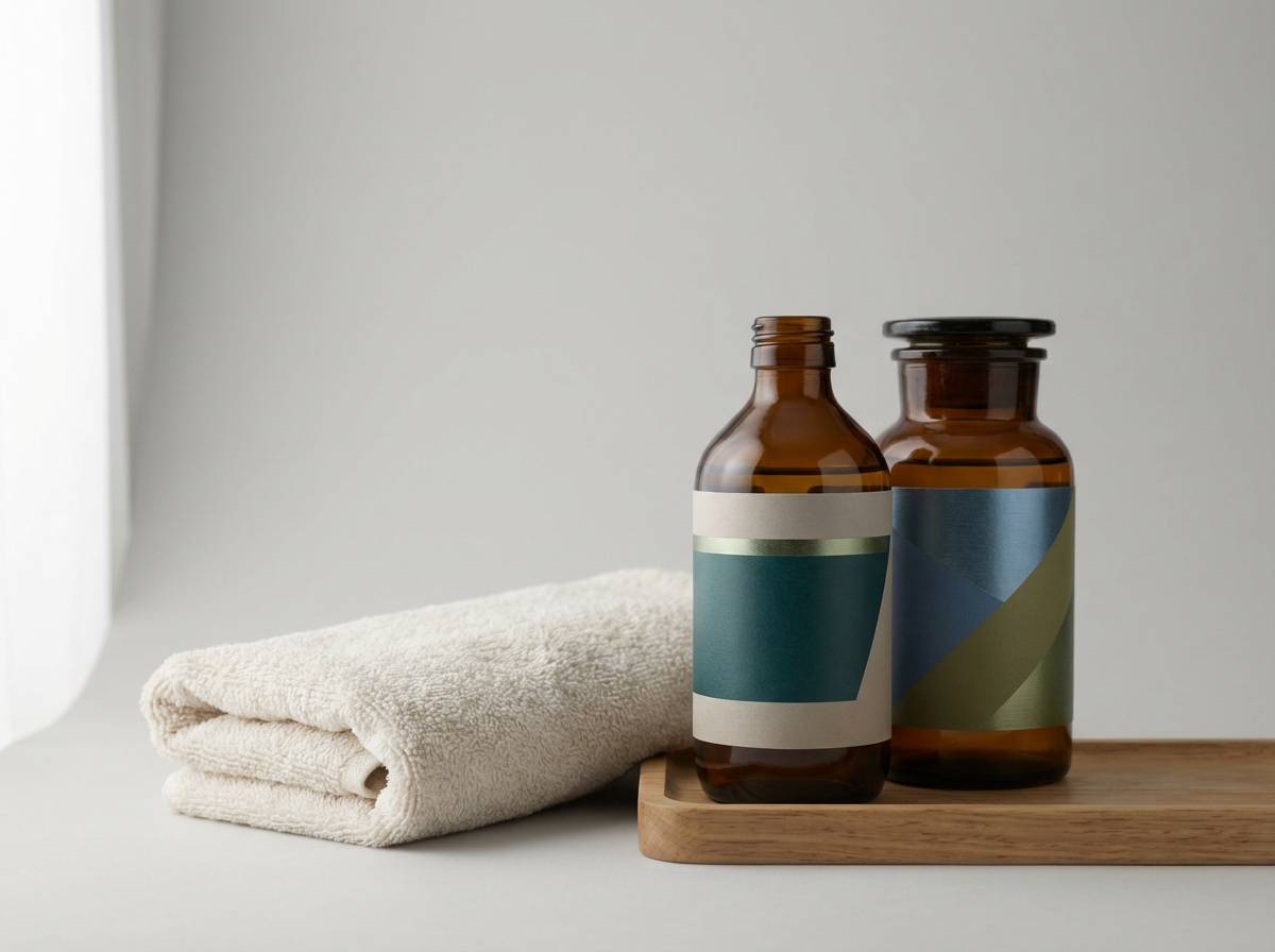 wellness packaging studio shot