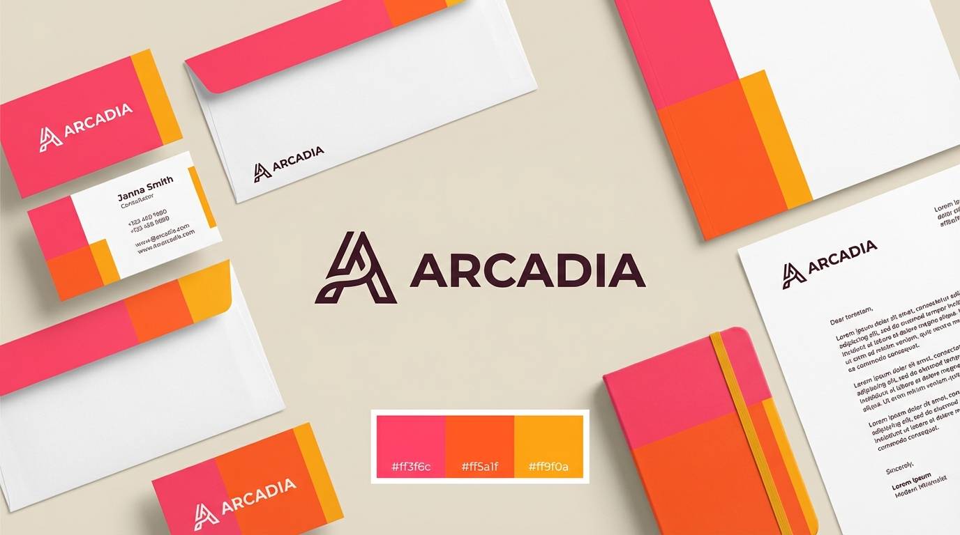 startup branding kit layout