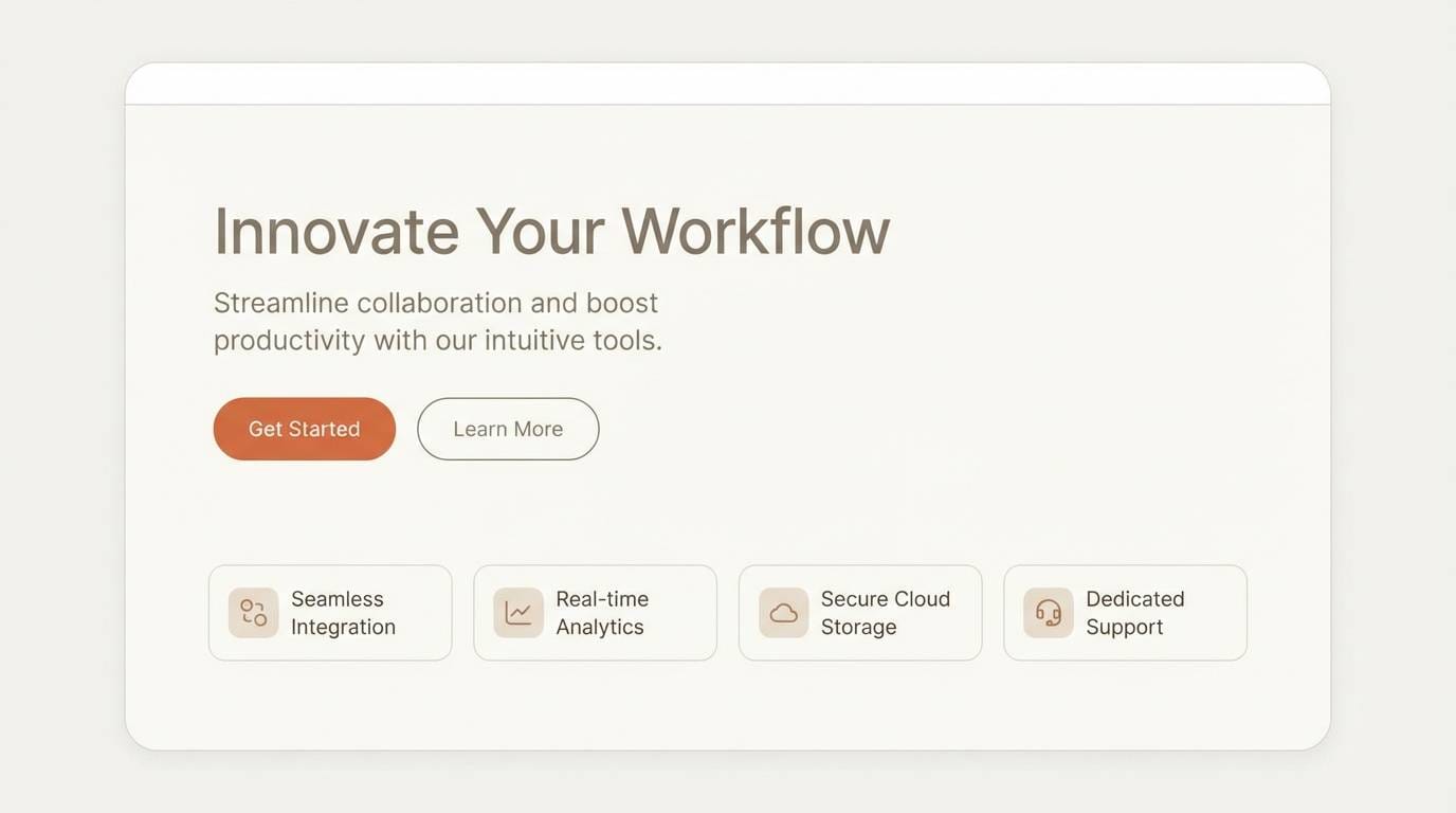 startup website hero mockup