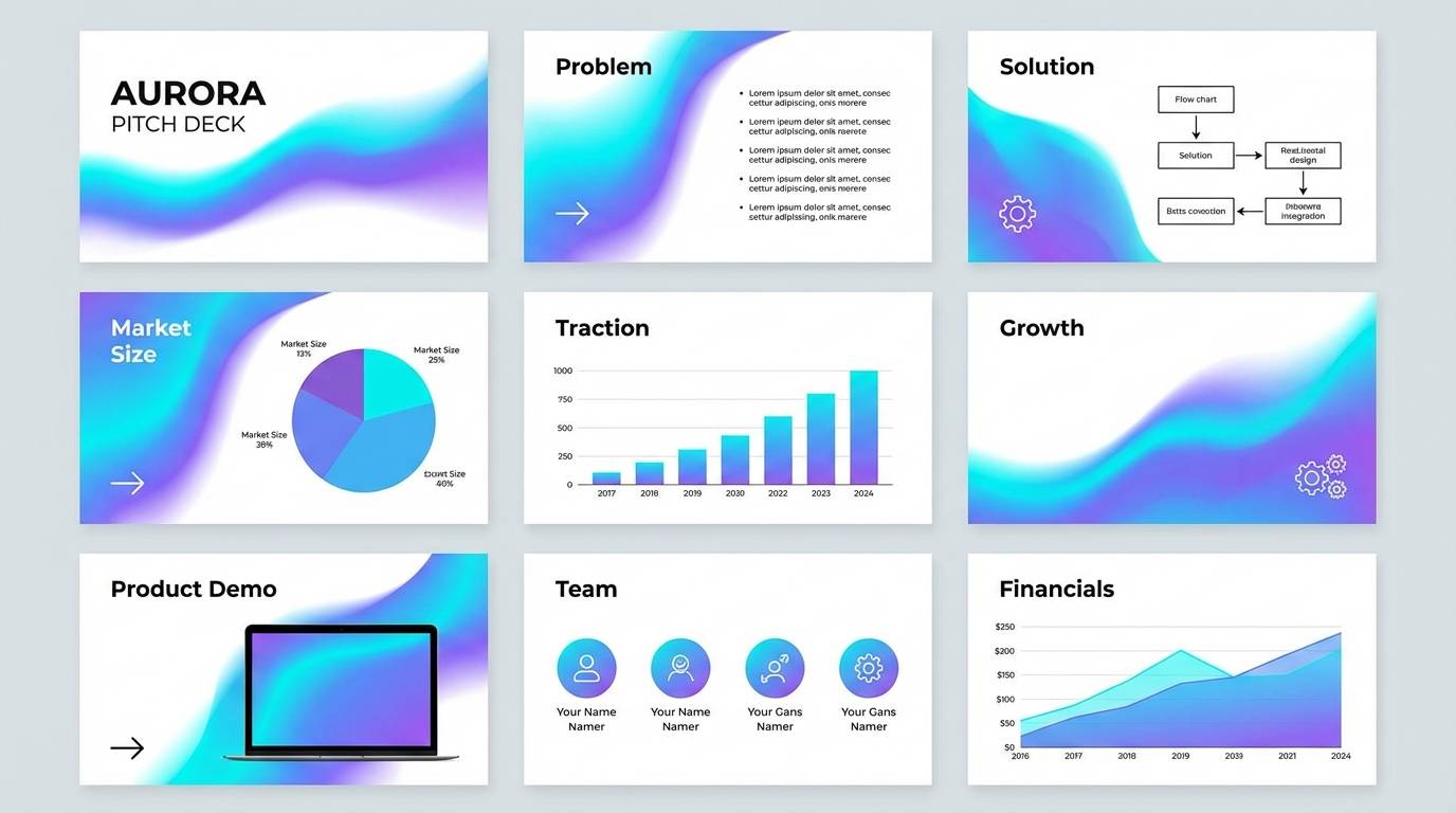 startup pitch deck slides