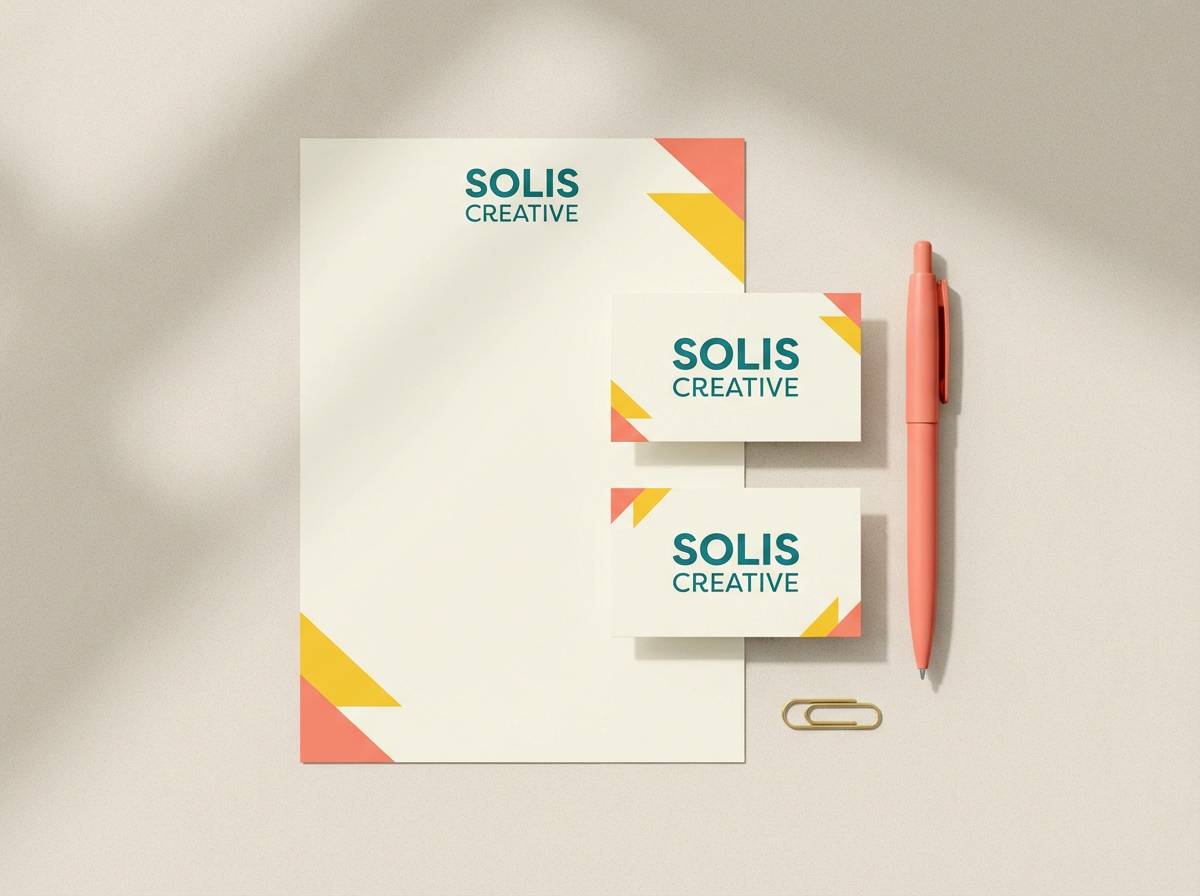 stationery set mockup