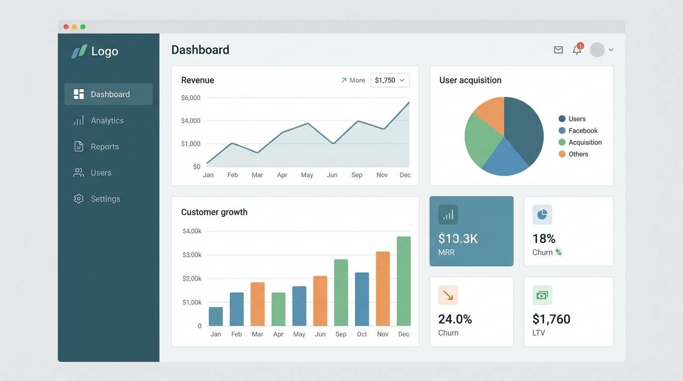 steel and sky saas dashboard