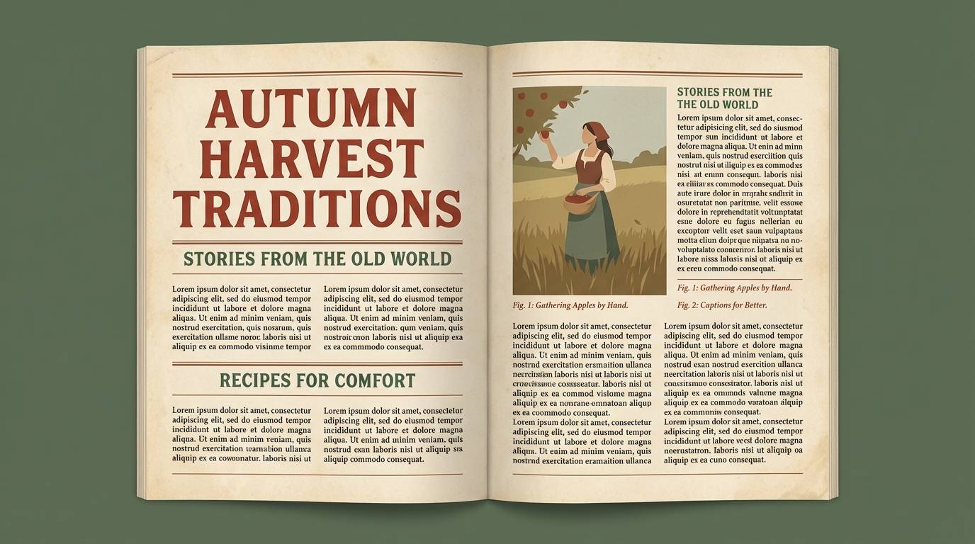 storybook editorial spread