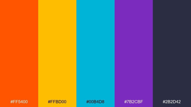 street market spice color palette with hex codes