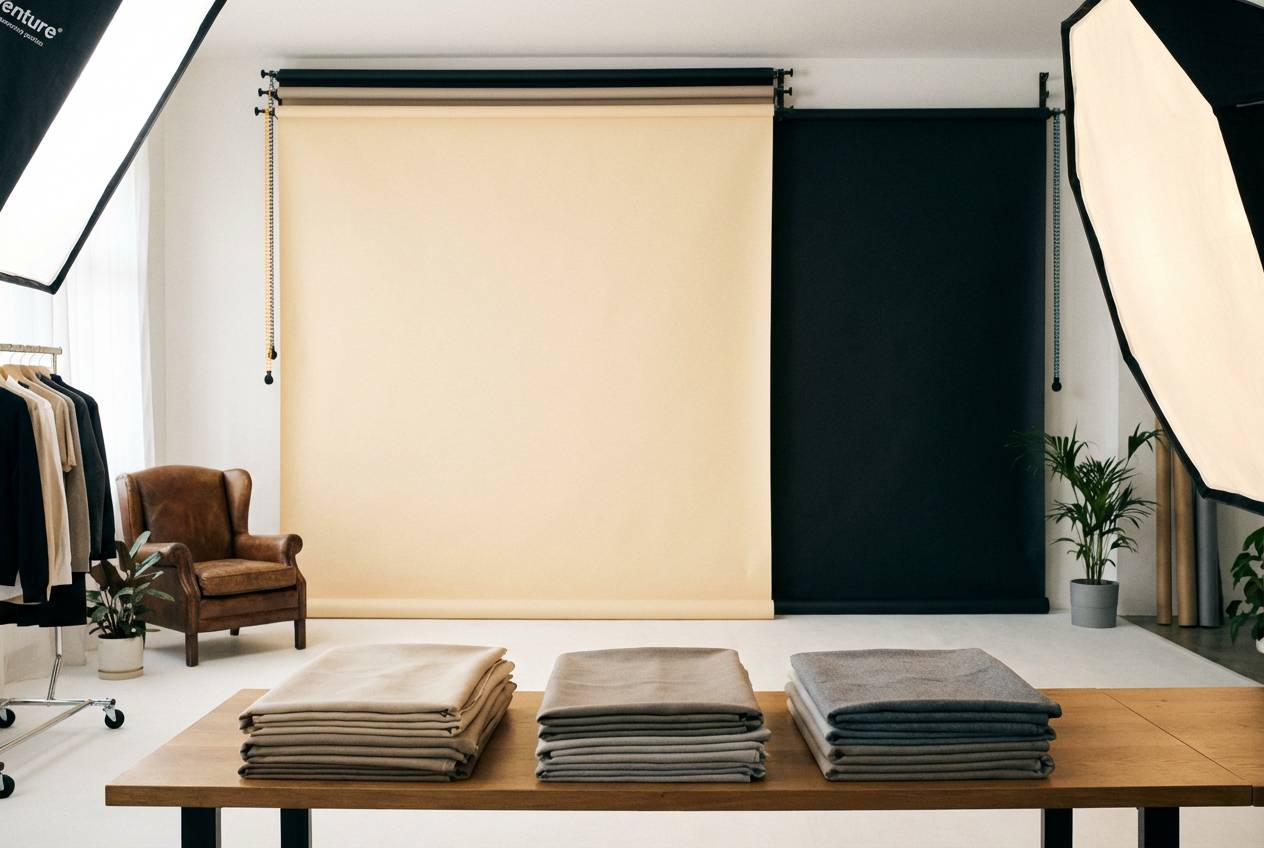 neutral studio backdrop swatches