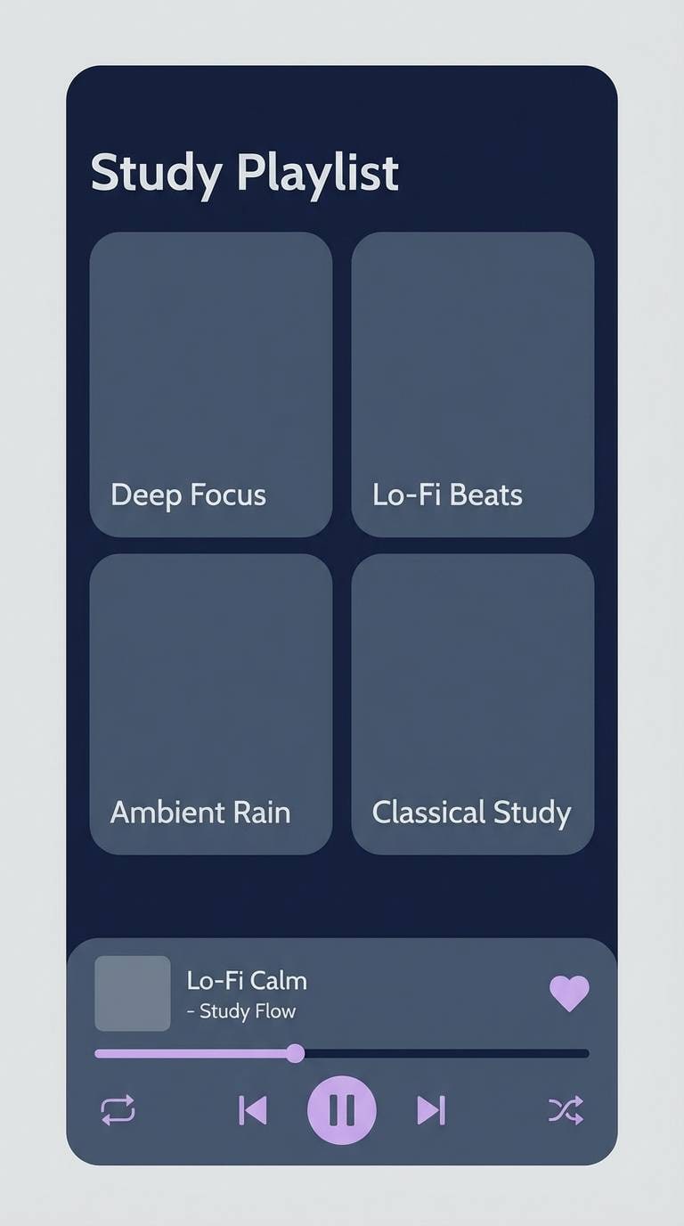 study playlist ui