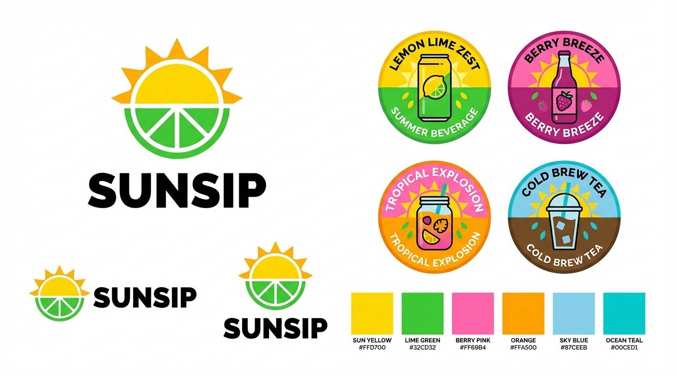 summer drink brand kit