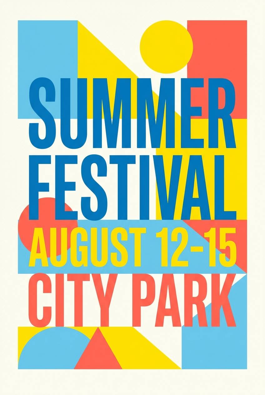 summer festival poster