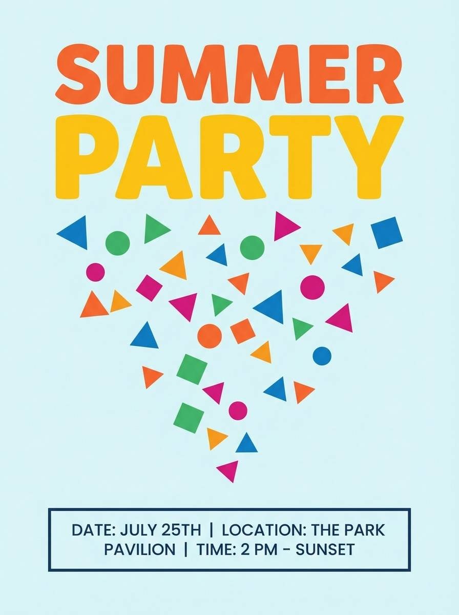 summer party flyer