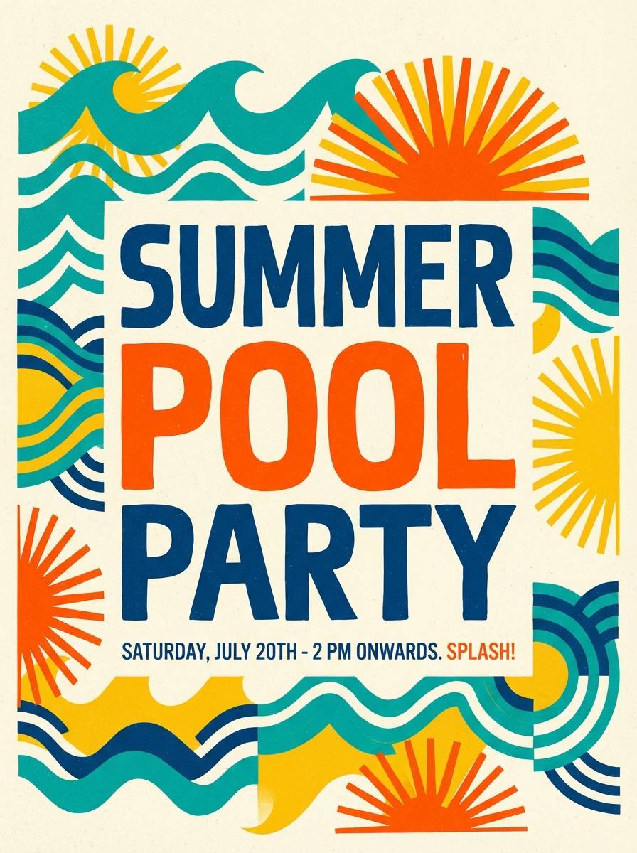 summer party poster