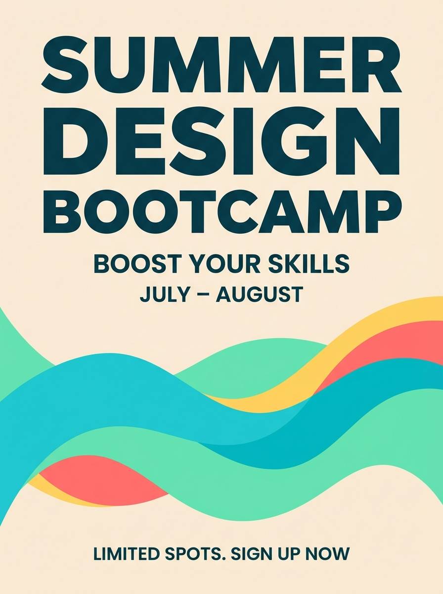 summer promo poster design