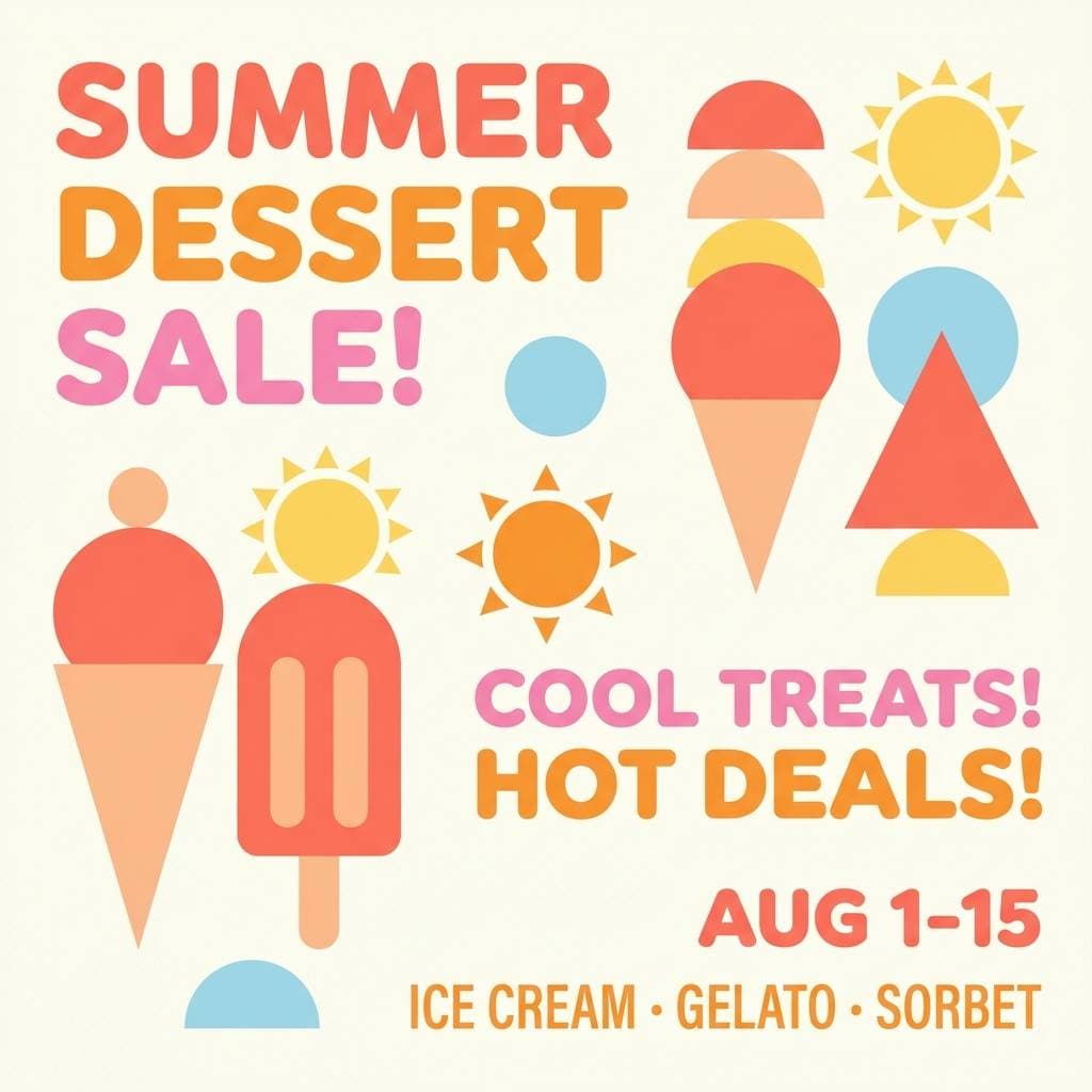 summer promo square poster