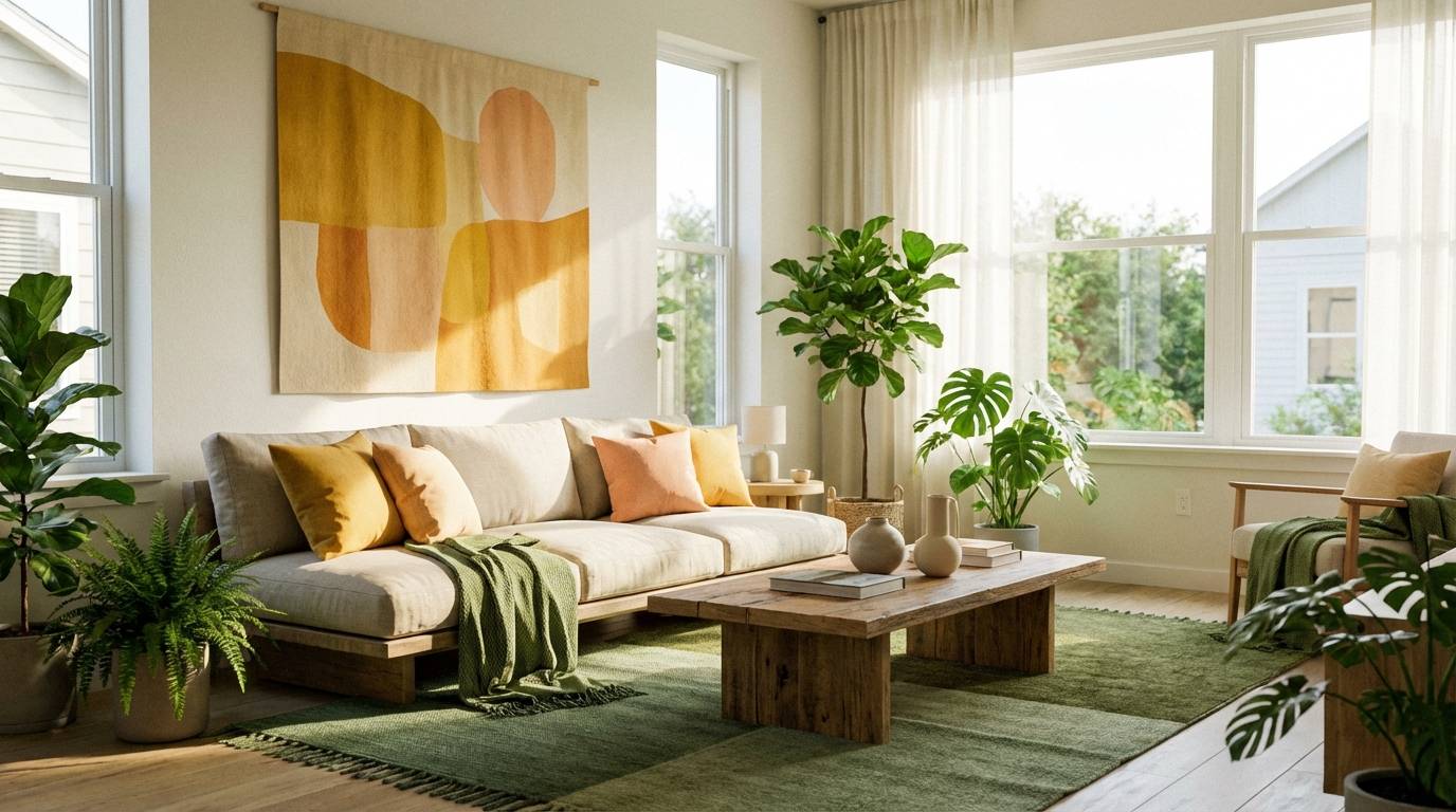 sunny living room mood