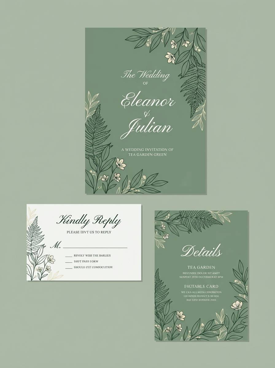 tea garden invitations