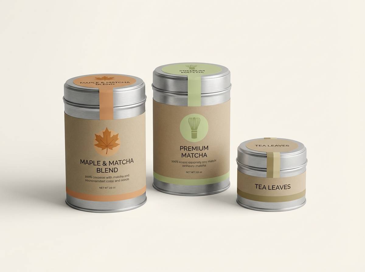 tea tins packaging