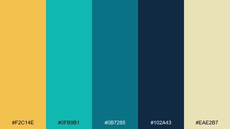 teal velvet gold color palette with hex codes