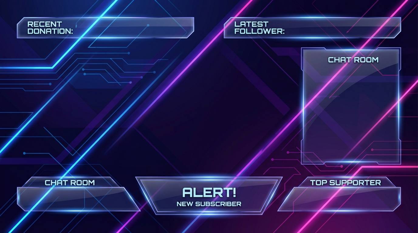 tiki night stream overlay