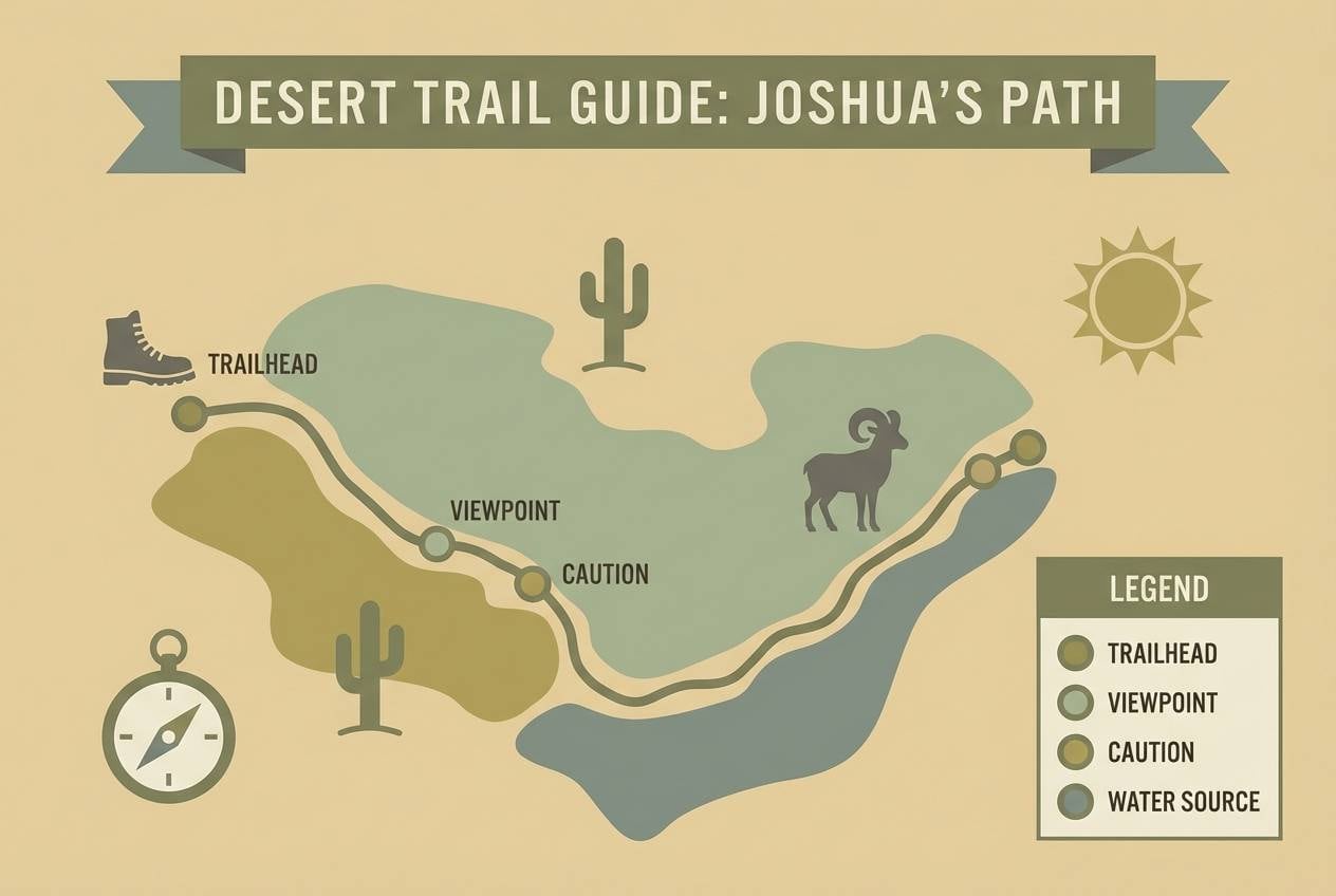trail guide infographic map
