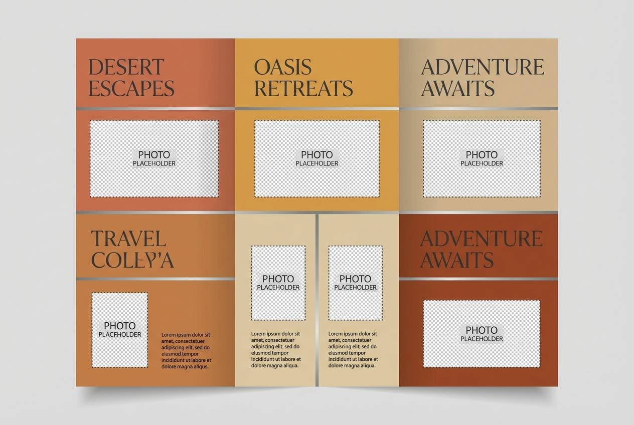 travel brochure layout