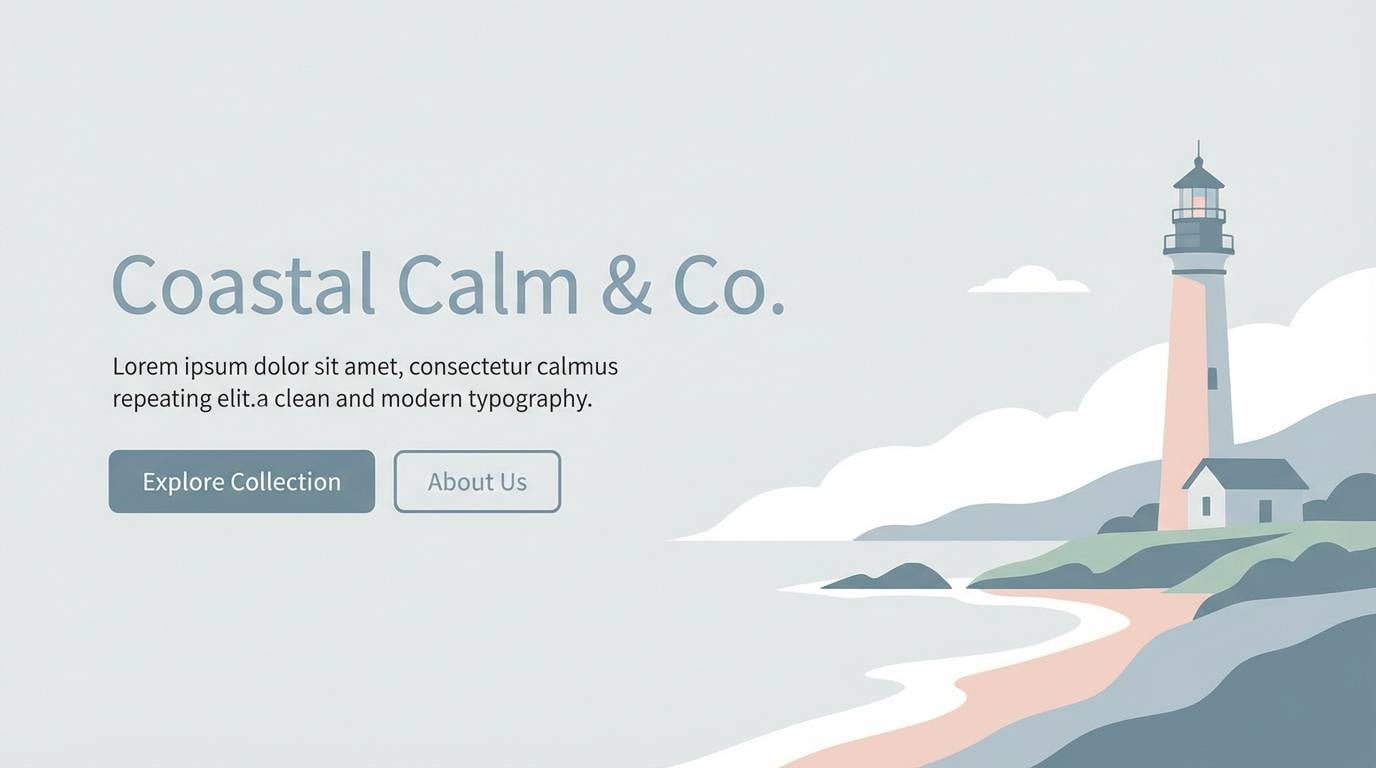 coastal landing page ui
