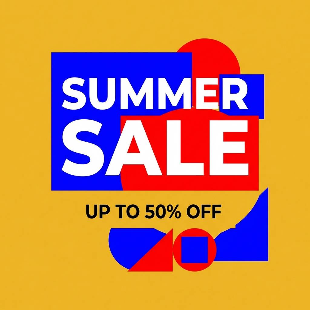 summer social ad layout