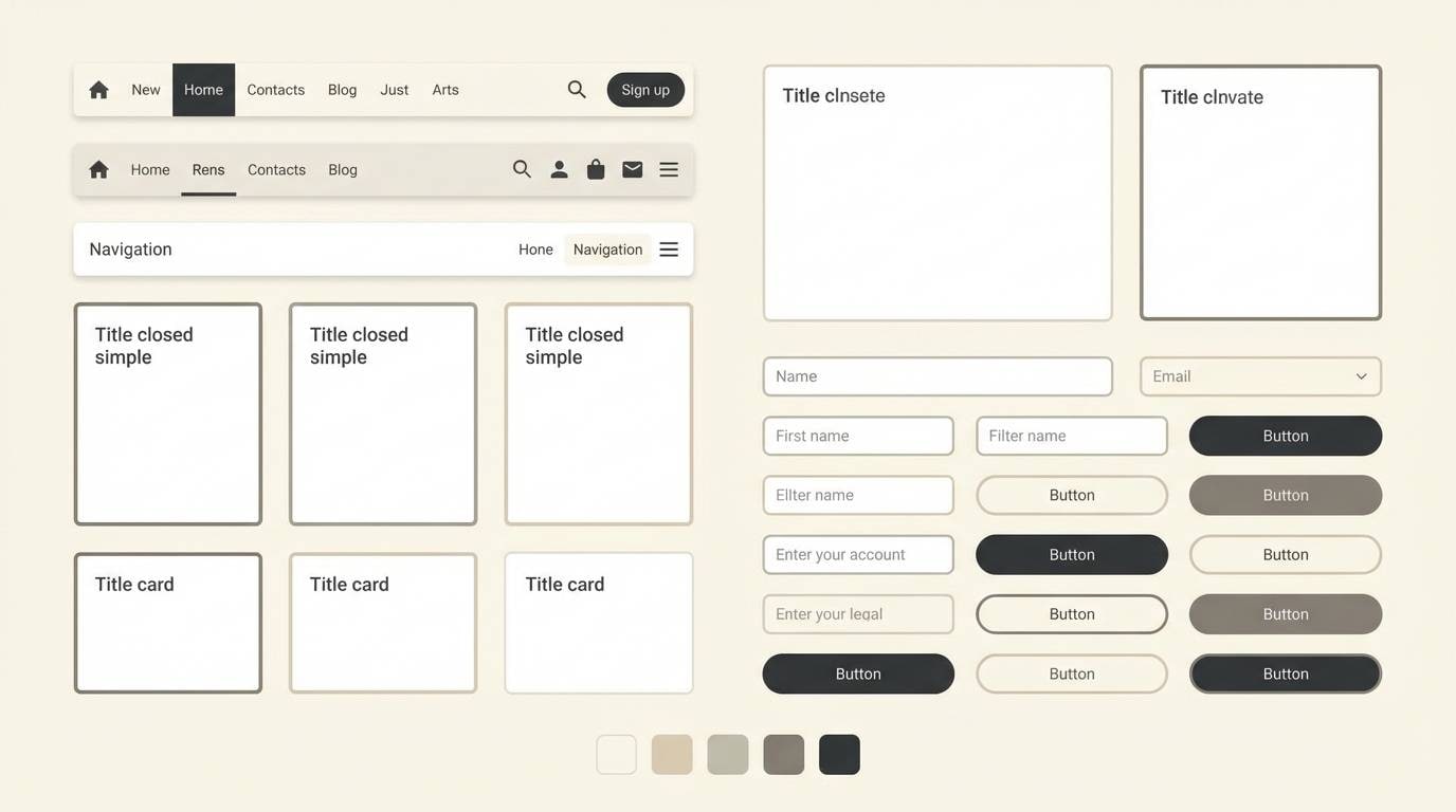 warm neutral ui kit