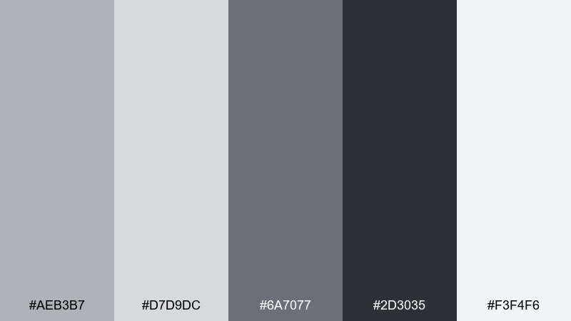 urban concrete color palette with hex codes