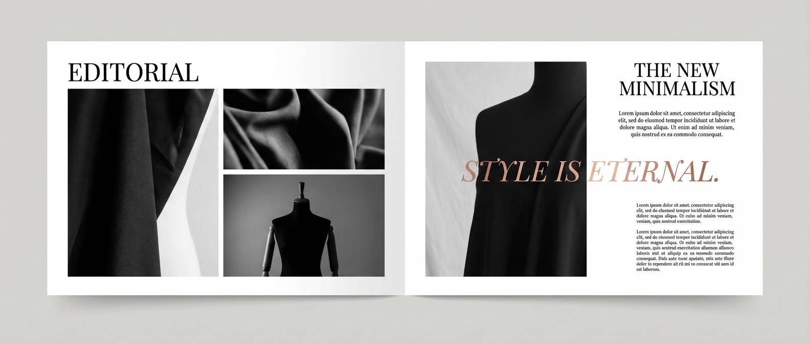 fashion editorial layout spread