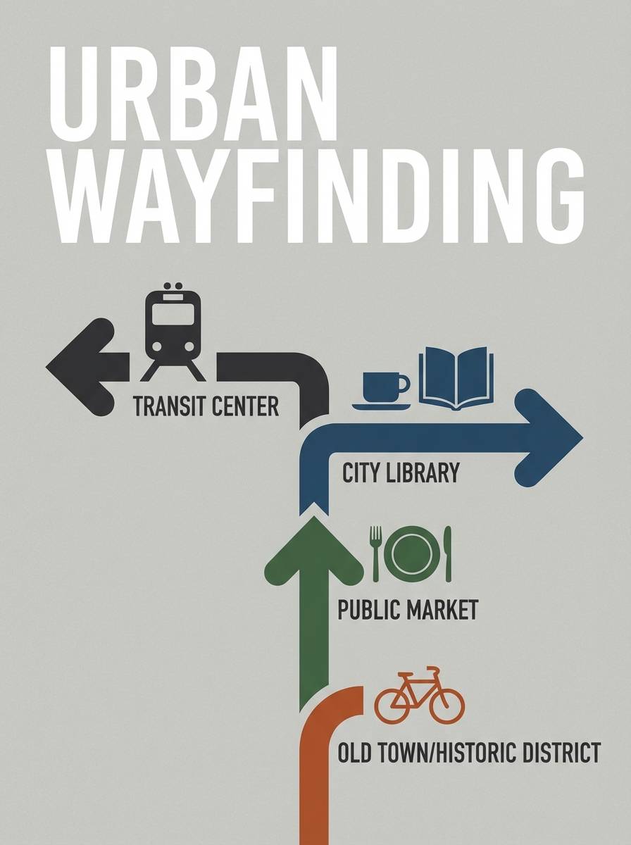 urban wayfinding poster