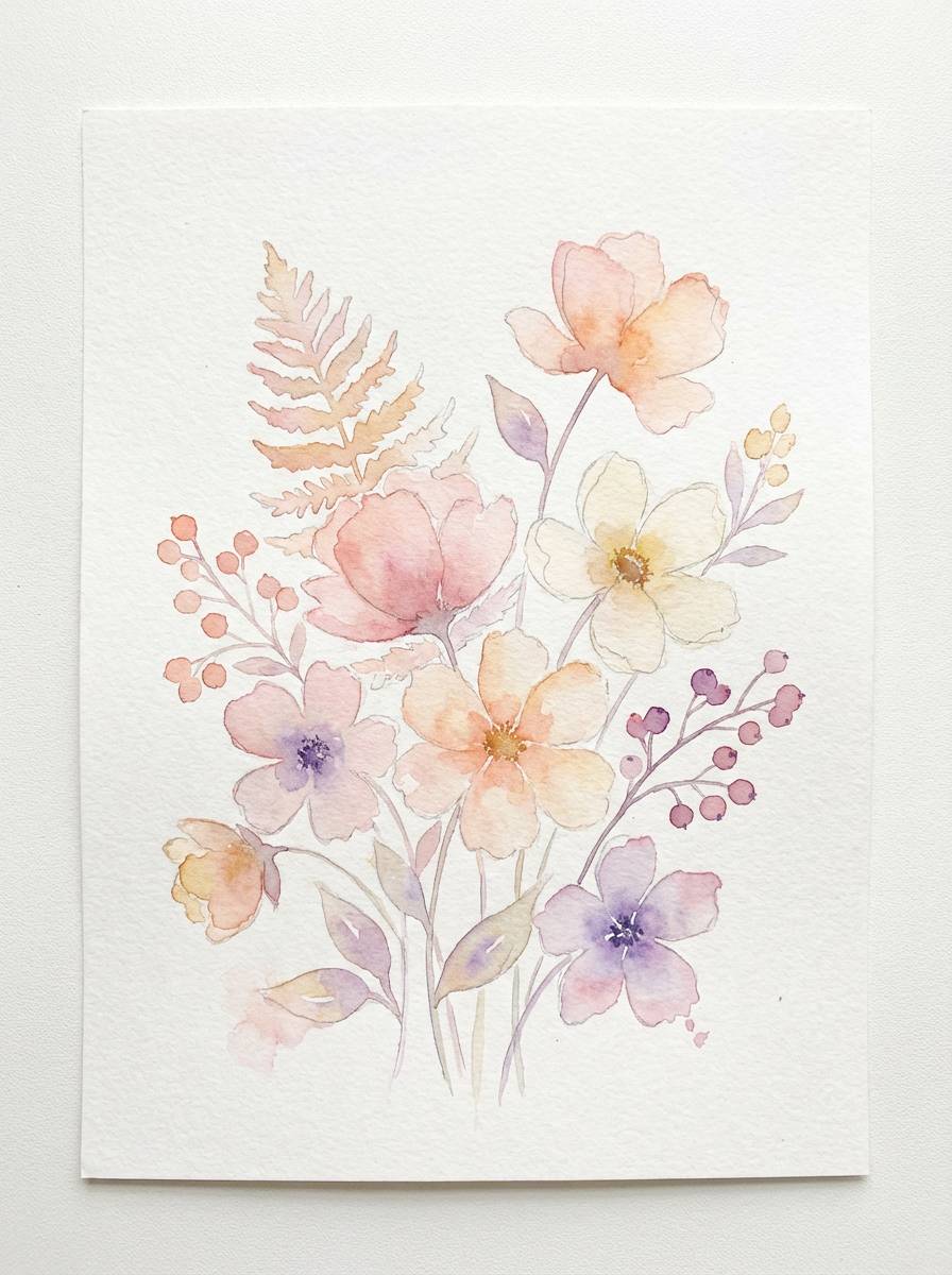 watercolor botanical print